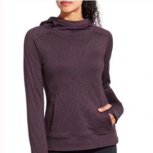 ATHLETA STRIATED STOWE HOODIE PULLOVER